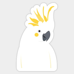 sulphur-crested cockatoo parrot Sticker